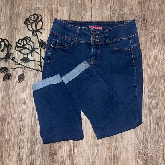 Wax Jean Denim - Wax Jeans Push Up Collection Rolled Ankle Size 9
